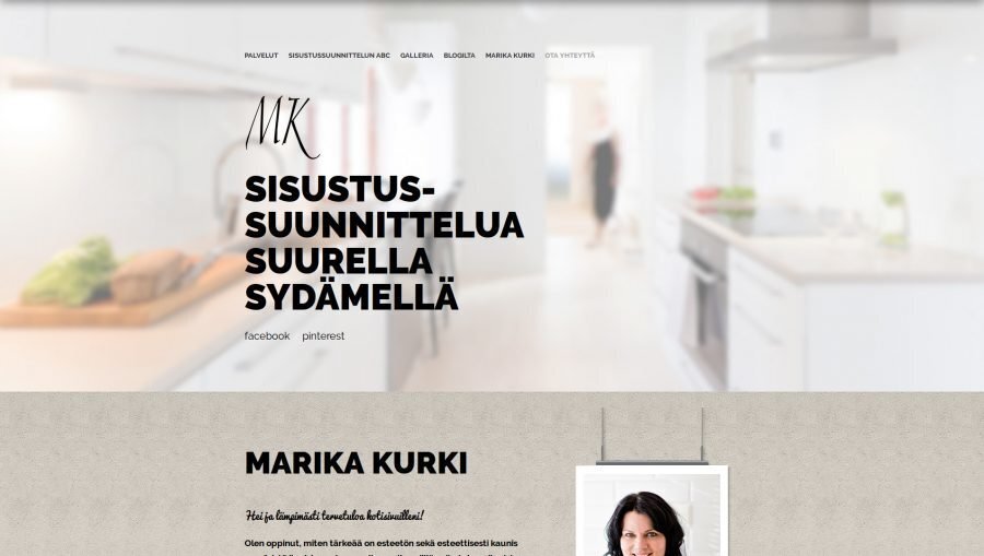 Sisustussuunnittelu Kurki Marika